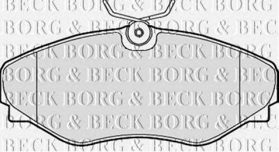 BORG & BECK bbp2150 -  Комплект тормозных колодок, дисковый тормоз